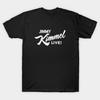 Men Black Print T-shirt Jimmy Kimmel Live No-Cut Transfer Paper Print Cotton Tshirt