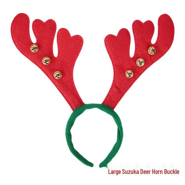 Christmas Deer Antler & Snowman Headband - Festive Party Headdress Gift