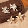 18K Gold Platinierte Zirkon-Blumen-Ohrclips – Exquisit, Vielseitig, Luxuriöses Accessoire