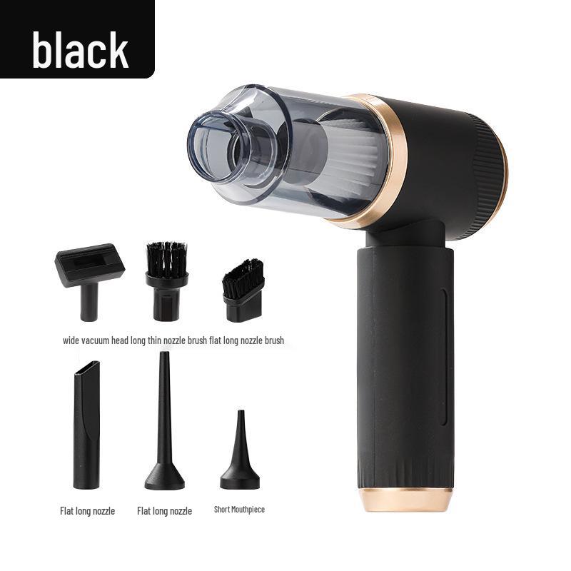 

Беспроводной портативный автомобильный пылесос двойного назначения с ручной функцией всасывания и выдува. чёрный