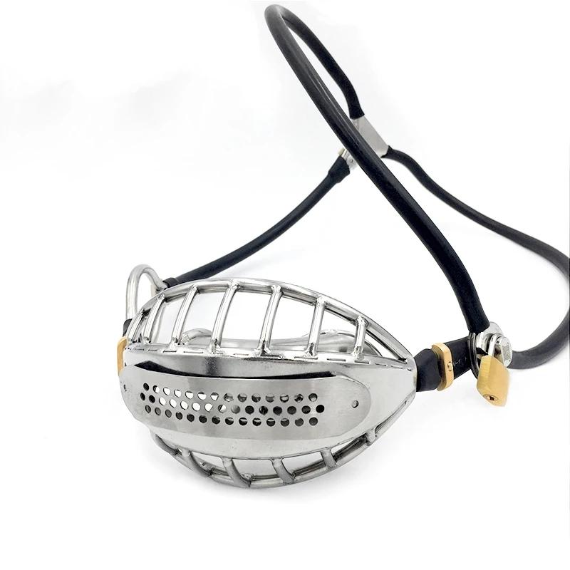 Męski Pasek Cnoty ze Stali Nierdzewnej Blokowane Urządzenie Cnoty Regulowana Bielizna z Korkiem Analnym Bondage Seks-Zabawki dla Mężczyzn