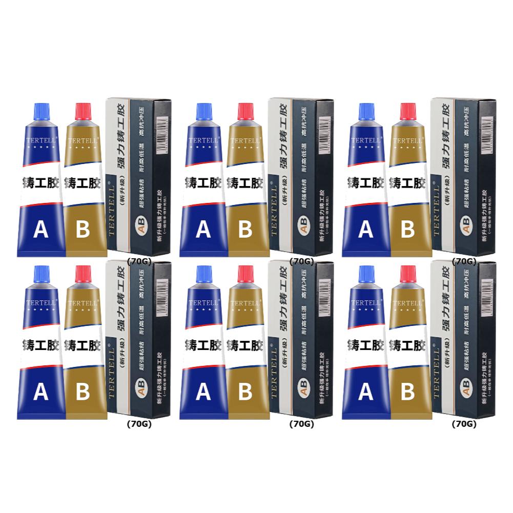 2pcs Metal Glue Extrusion Casting Metal Repair Glue Liquid Weld Aging Resistance Multi-function for Hard Plastics and Ceramics