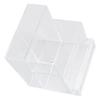 Makeup Brush Storage Box Clear Plastic Compartment Design Multifunctional Cosmetic Brush Holder