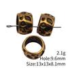 Hammered Texture Tube Spacer Beads Alloy Loose Beads For DIY Bracelet Dreadlocks Hair Braiding Jewelry Making Parts