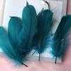 50Pcs Goose Feather Soft Big Floating Diy Sunflower Wall Decoration Dream Catcher Wing Decoration Handmade Material Colored Cat Stick Feather