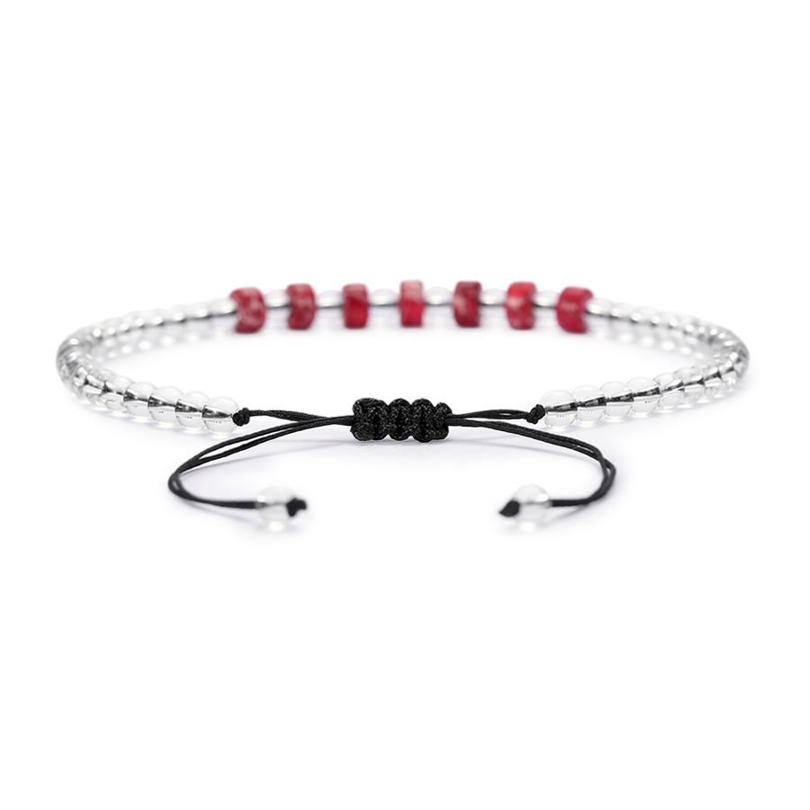 Boho Damen Fußkettchen Premium Ausgewählter Kaiserstein Handgeflochten Verstellbares Fußarmband Strandurlaub Knöchel Accessoire