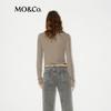 MO&Co. Deconstructed High-Neck Stretch Tencel Wool Top