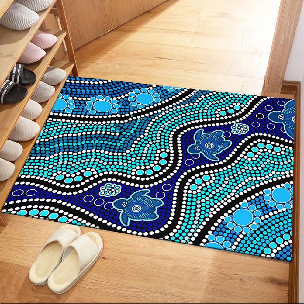 Australischer Aboriginal-Stil 31 Fußmatte Perfekt für Außenbereich Dekorieren Sie Zimmer Wohnzimmer Balkon Rutschfester Teppich Dekorieren Sie Büros