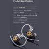 In-Ear Dynamic Earphone Tangle-Free Stereo Headset NEW HIFI Earbuds  Outdoor Activities