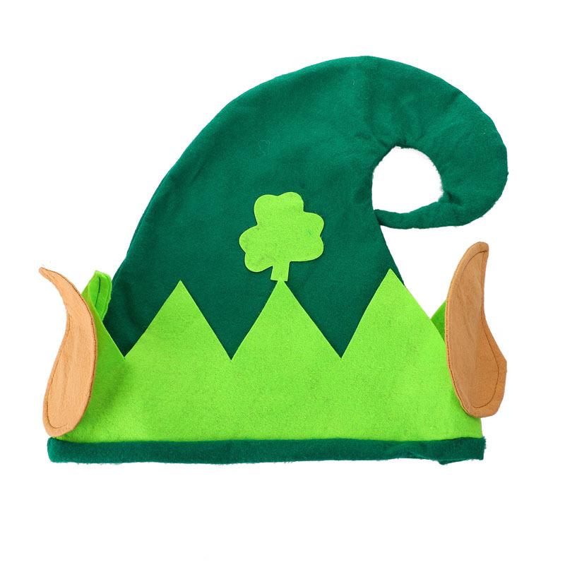 New St. Patrick s Day Hat, Digital Printed Irish Green Clover Hat for Festival Parties