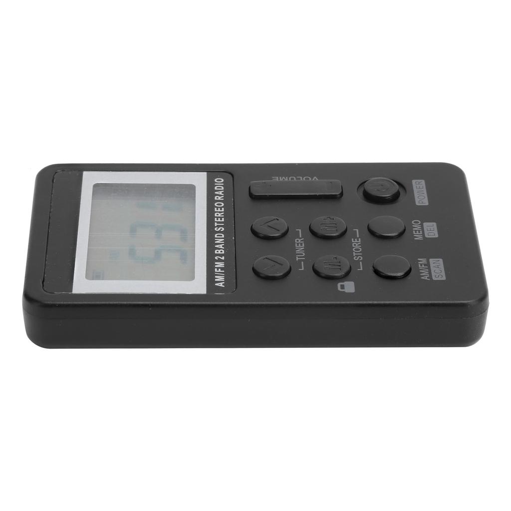 QQT103 Professional Radio Portable FMCelsiusAM Stereo Receiver LCD Display with Earphone