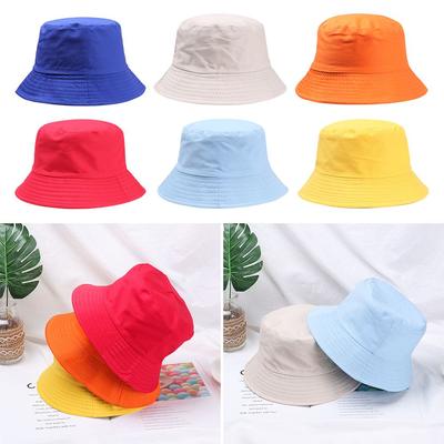Fashion Cotton Outdoor Sunscreen Fisherman Cap Sun Caps Bucket Hat Candy Color