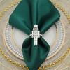 Metal Napkin Rings Christmas Nutcrackers Napkin Holder Wedding Table Decoration