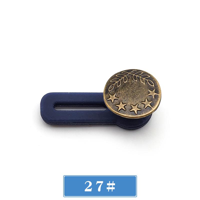 Adjustable No-Sew Waist Extension Button for Jeans