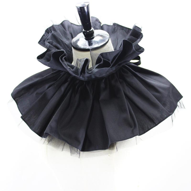 Clown Mesh Detachable False Collar Exaggerated Tulle  Decorative Ruff Neck Collar Cape Cosplay Costume Collar