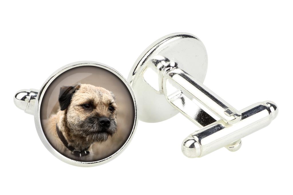 Border Terrier - cufflinks in a box, handmade jewelry, product of the Art-Dog brand