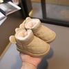 Baby Snow Boots Winter Cotton Shoes Baby Baby Toddler Shoes Baby Baby Shoes Korean Version Milk Tea Ears