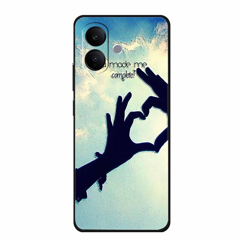 3D Embossed Case For Vivo V60 lite V2530 Phone Case Shockproof Silicone Soft Coque For Vivo V60 lite 2025 Back Cover Case Funda