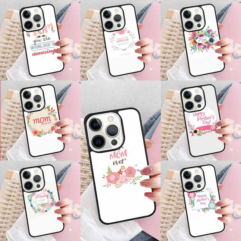 mom mother's day Phone Case For iPhone 17 Air 15 16e 14 13 Pro Max Coque 12 11 Pro Max PLUS cover