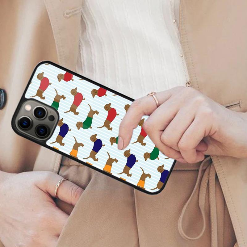 Dachshund Teckel Dackel Hund Magnetische Handyhülle Für APPLE iPhone 17 Air 16 14 13 12 Pro Max 15 Plus Lade MagSafe Abdeckung