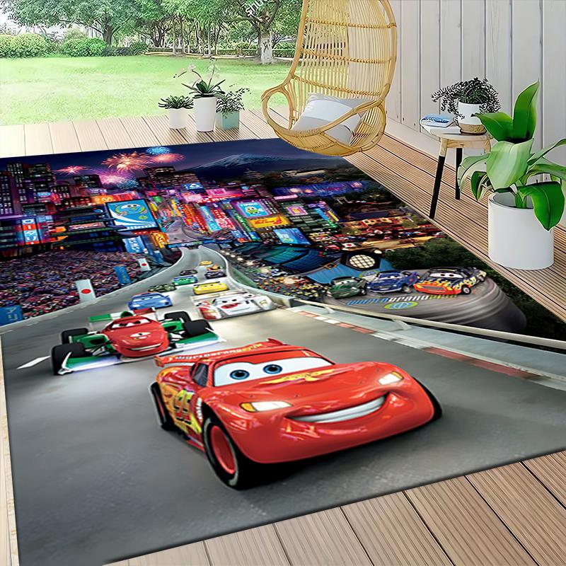 Cars Movie Poster Carpet Rug Soft Washable Antislip Home Living Room Sofa Mats Personalized Christmas Rug