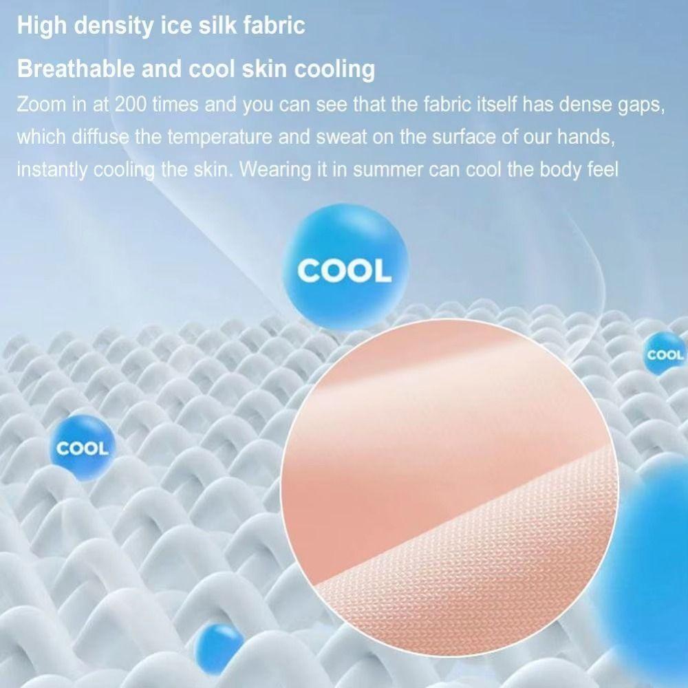 Thin Sun Protection Gloves Pure Color Anti-uv Fingerless Gloves Fashion Sunscreen Mittens  Summer