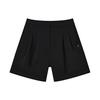 Solid Logo Casual Sports Woven Shorts Women Shorts Black F11W227806F-BK