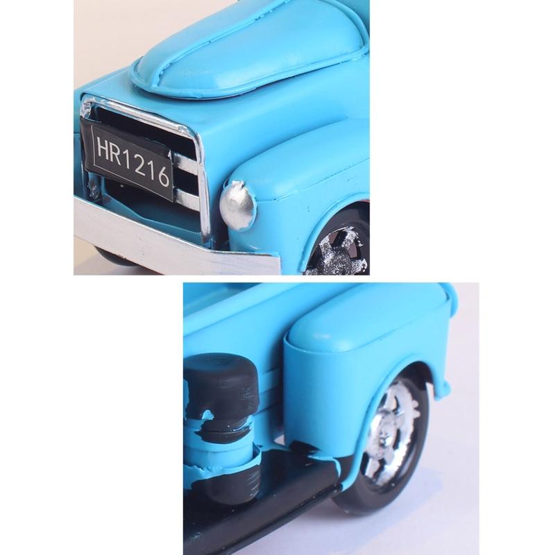 2022 Farmhouse Truck Floral Arrangement Decor Vintage Truck Resin Trucks Planter Antique Rustic Car Desktop Decoration