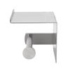 Toilet Paper Holder with Shelf 304 Stainless Steel Wall Mounted Phone Holder Rustproof for Bathroom