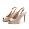 Stiletto Platform Peep-toe Backless Sandals 2025 - Women's Summer High-Heels