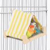 Bird Hanging Bed House Triangles Hammocks Huts Tent Bed Hanging Cave for Sleep and Hatching Bird Accessories J0MC