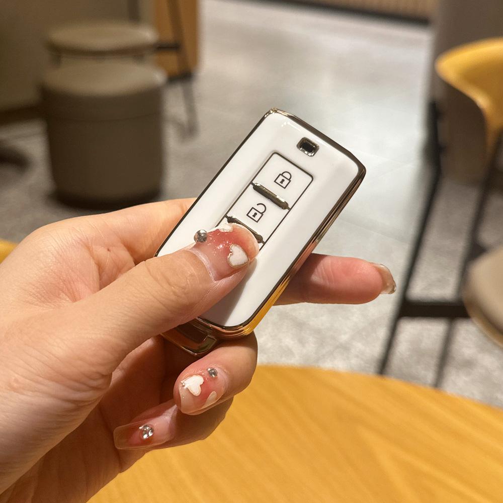 Carcasa TPU pentru cheia de la distanță pentru Mitsubishi Outlander ASX Pajero LANCER Sport Eclipse 3 butoane Smart Keyless Fob