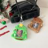Gingerbread Man Photocard Holder Cartoon Bag Pendant Christmas Tree Card Holder Fluffy Kpop Photo Card Sleeves Christmas Gift