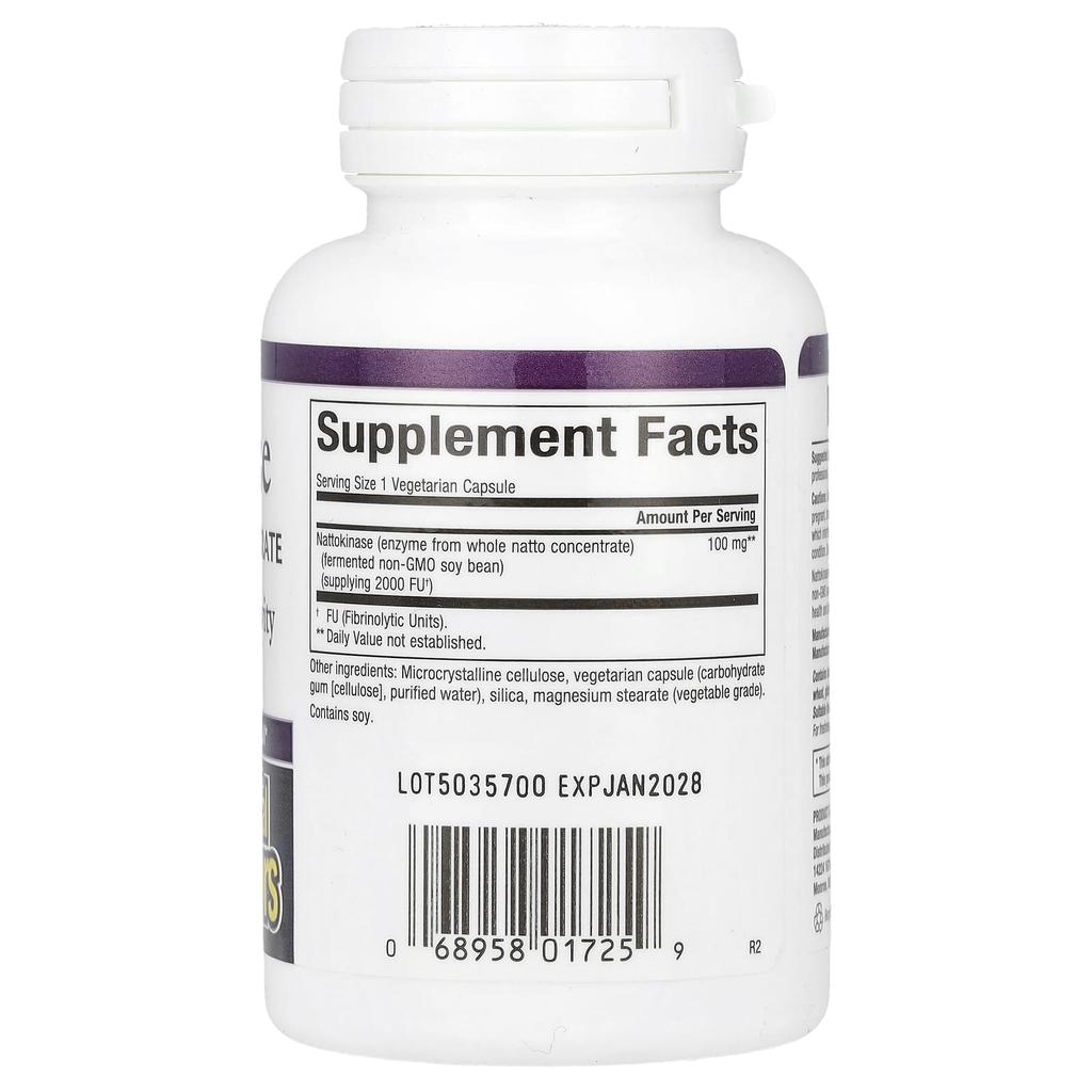 Nattokinase, 100Mg, 60 Veggie Caps