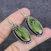Unakite Handmade 925 Sterling Silver Jewelry Earring 2.01" z3m63