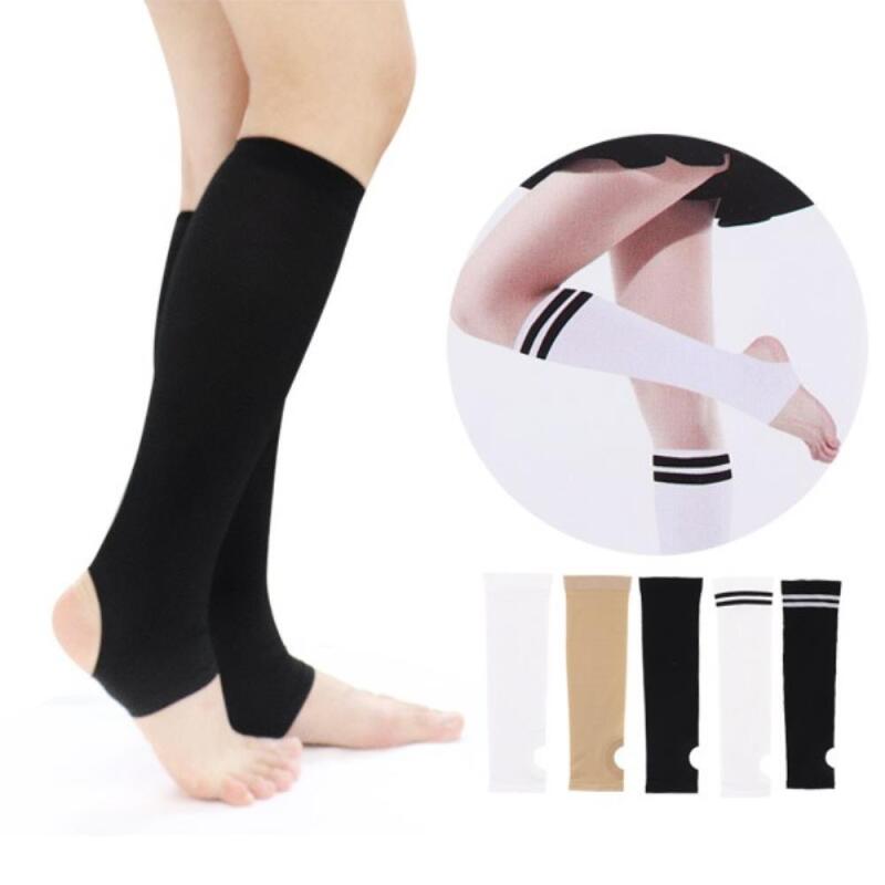 Women s High Elasticity Golf Tennis Knee Socks A25347_Ringle White