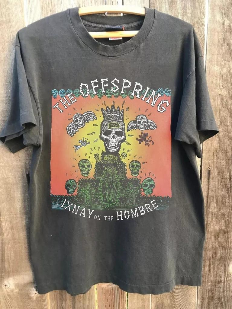1997 The Offspring Ixnay on The Hombre Uhlově šedé Unisex tričko Přetisk