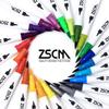 M ZSCM Color Pen 60-Color Set, Watercolor Brush, Artist Brush, Fine Tip, Dual Tip, Art Marker Pen Set, Paintbrush, Coloring Book, Office Supplies, Sta