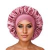 Wide Brim Satin Nightcap: Elastic Silk Hair Protection Scarf for Men & Women, Solid Color, Bath & Chemo Cap.