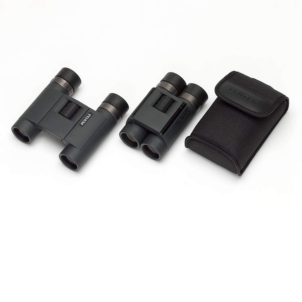 PENTAX AD 10x25 WP and Easy to Fully 10x Includes Case and Strap for Perfect for Live and PENTAX 62882 Binoculars, Waterproof, Compact, Lightweight,