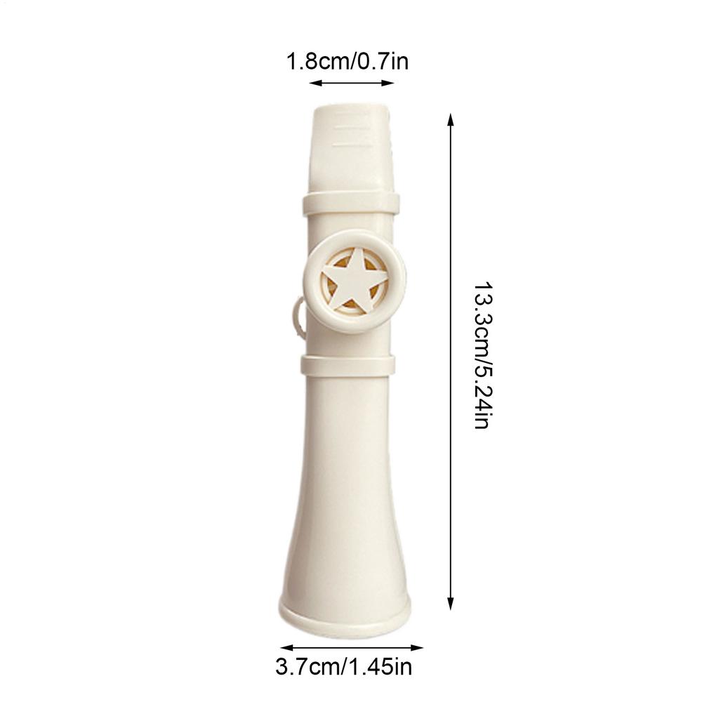 Portable ABS Kazoo Flute Easy To Learn with Lanyard Musical Instruments Joyful British Musical Whistle Toy Boys Girls Gift