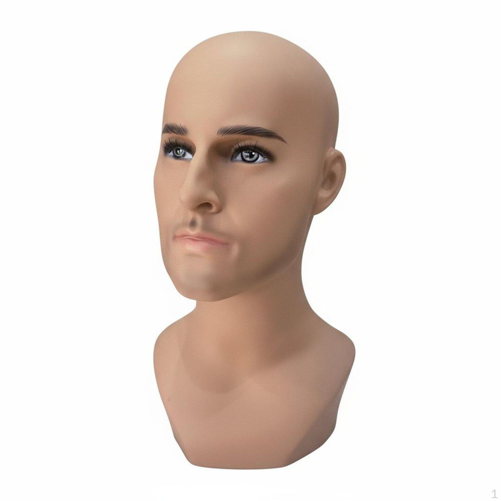 Male Mannequin Head Versatile Hairpiece Display