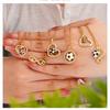 Creative Stainless Steel Heart Football Pendant Necklace For Men Women Party Sports Style Football Fans Necklace Jewelry Gift
