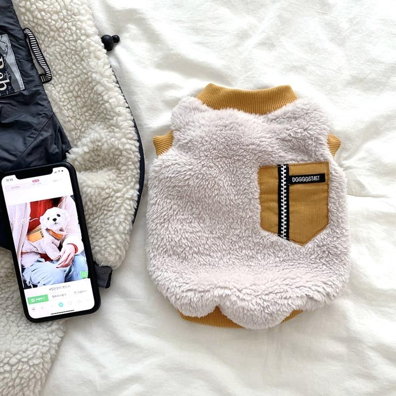 Pet Autumn/Winter Plush Hoodie Teddy Plush Coat Kitten Cat Small Puppy Schnauzer Dog Clothes for Small Dogs Puppy Clothes