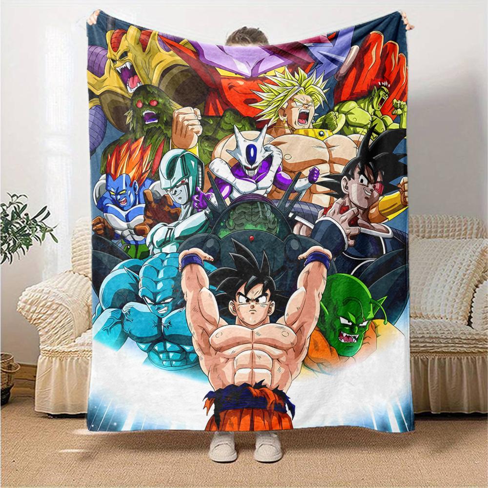 1pc Dragon Ball3 Blanket, Gift, for Men and Women, Soft Blanket, Good for Sofa Bed Couch Travel, Lightweight Flannel Blanket