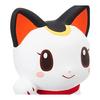 Yakushigama Nishiki-sai Bell Sound Money Beckoning Cat, Height 8cm, Atsuko Nishida, 7697