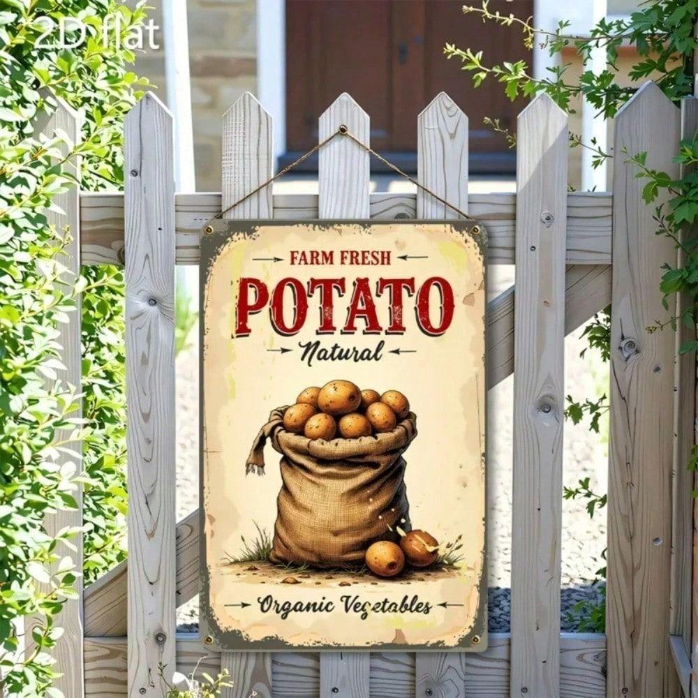 Vintage Metal Poster Wall Art Retro Kitchen Decor