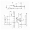Concealed Triple Fold Hinges Easy Installation Corrosion Resistant Wooden Door Hinges For Foldable Tables Wardrobes