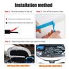 12V Flexible Car Hood Decorative Light Strip Daytime Running Light Scan Waterproof DRL LED Strip Auto Ambient Atmosphere Lamp