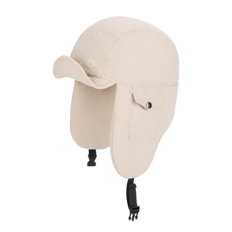 Căciulă Caldă de Bumbac de Iarnă pentru Femei, pentru Ciclism în Aer Liber, Rezistentă la Vânt, cu Protecție pentru Urechi, Căciulă Bomber pentru Cap Mare